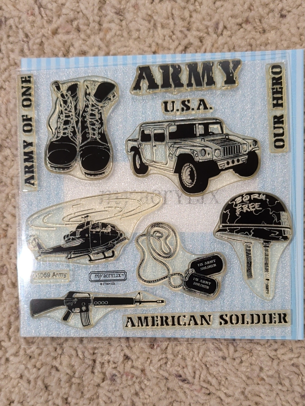 Army American Soldier Decorative Sticker Sheet -